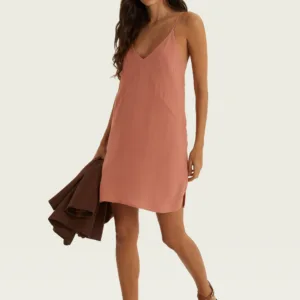 Vestido Curto Trapézio Alças Finas - Hering